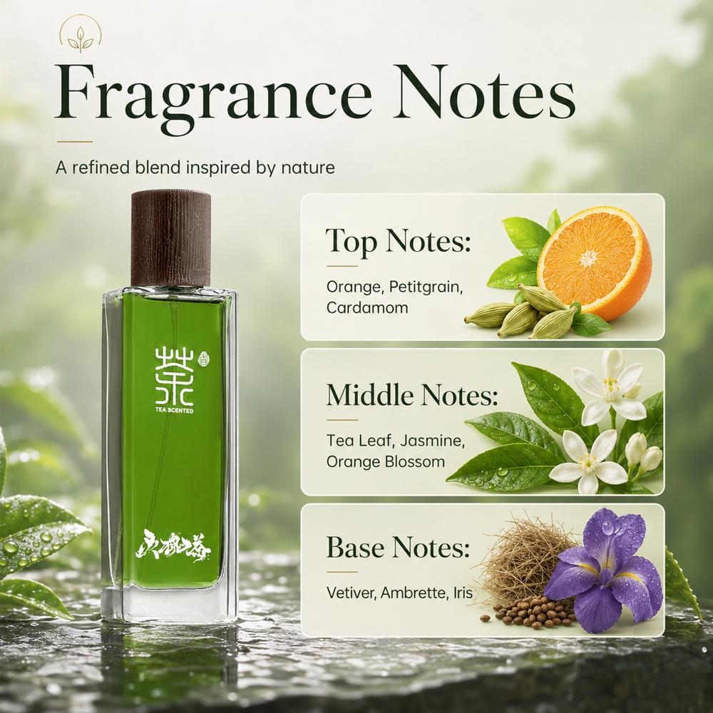 Tea fragrance, perfume, white tea, light fragrance, high-end fragrance, long-lasting freshness