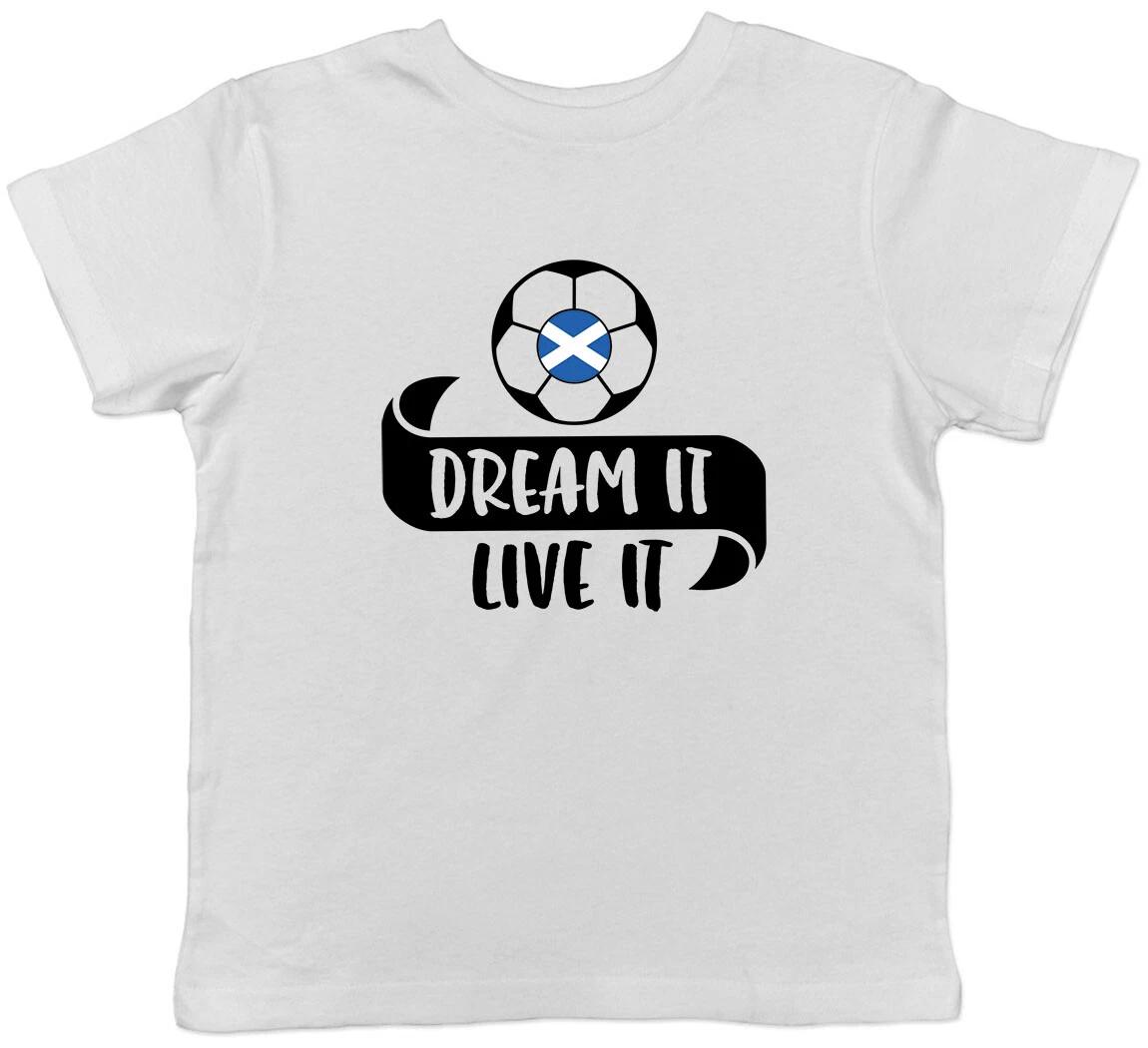 Football Team With Scotland Flag Childrens Kids T-Shirt Boys Girls 100
