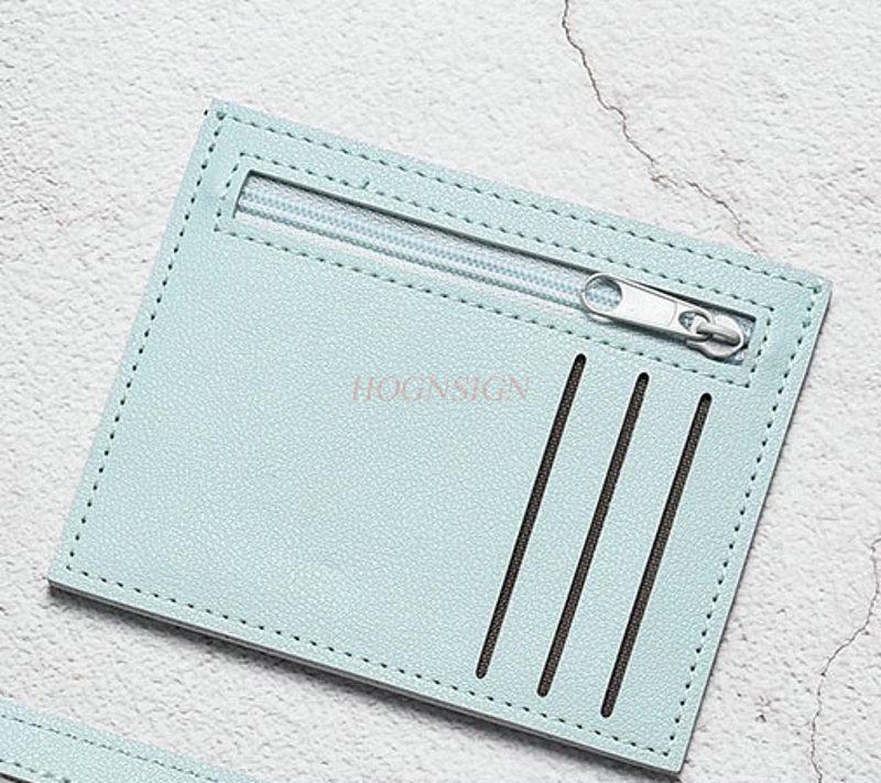 1pcs Women's Compact Ultra-Thin Mini Card Wallet, Adorable Minimalist Driver's License Card Holder & Coin Purse