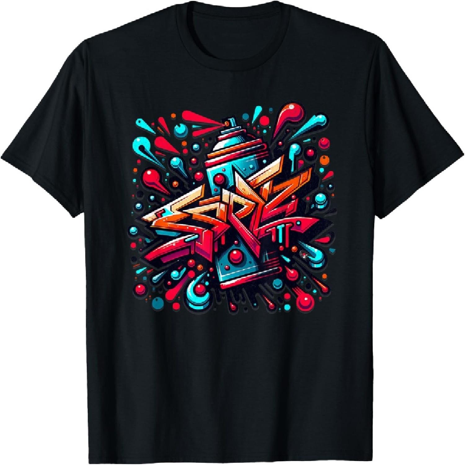 Graffiti Spray street art graffiti illustration Spray T-Shirt S