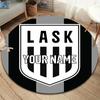 Ask Name Badge Custom Name Round Area Rug Carpet Rug For Living Room Bedroom Sofa Playroom Decor Nonslip Floor Mat