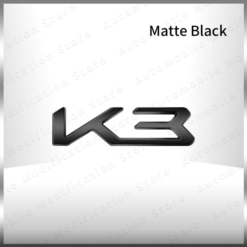 OYQZ3 New Auto Exterior K3 K5 K8 Emblem Fender Rear Trunk Body Badge Sticker For Kia Forte Ceed Cerato RIO 2 3 4 Sorento Sportage