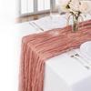 90x180/300cm Table Runners Vintage Cheesecloth Table Setting Table Decor Gauze Tablecloth  Birthday