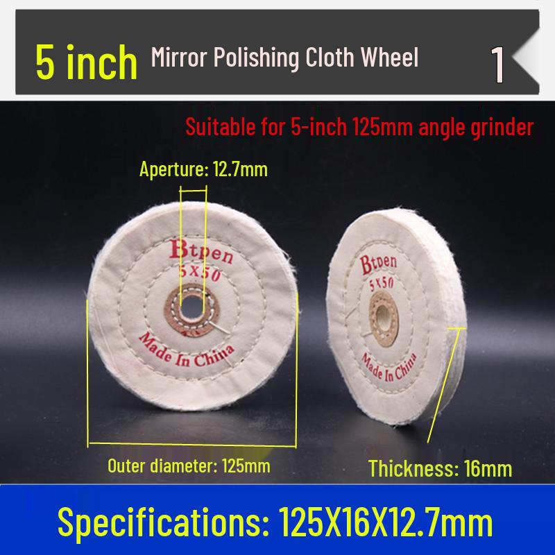 

Утолщенный полировальный тканевый круг для настольного точила для нержавеющей стали, ювелирных изделий, акрила и металла