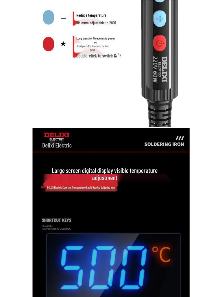 Delixi Electric Soldering Pen: Compact Household Repair Tool and Welding Artifact