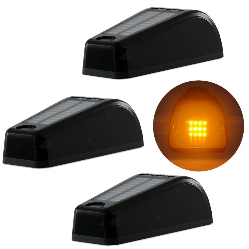 Solar Roof Mouse Light 12LED Car Roof Light Truck Pickup Truck Roof Modification Warning Light