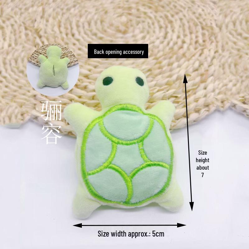 DIY Jewelry & Accessories: Plush Turtle Pendants and Brooches for Shoes, Hats, and Bags.