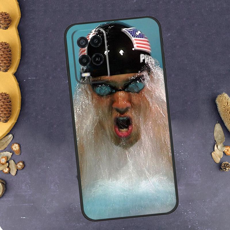 Michael Phelps Swimming Phone Case For Oppo A96 A16 A76 A78 A58 A18 A38 A98 A17 A77 A80 A40 A60 A74 A94 A54 A15 A57S