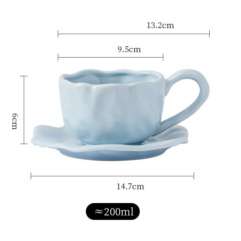 

200 мл черно-красная креативная керамическая кружка для кофе в форме макаруна с блюдцем для декора стола в кафе и ресторане 1 шт. 101-200ml