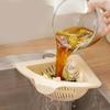 Sink Food Catcher Corner Basket Magnetic Suction Drainage Triangle Drying Rack No-Drill Kitchen Cleaning Drain Baskets 1PC