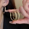 Elegant Golden Hoop Earrings for Women Thick Design Lightweight & Comfortable Perfect for Daily Wear or Parties Jewelry