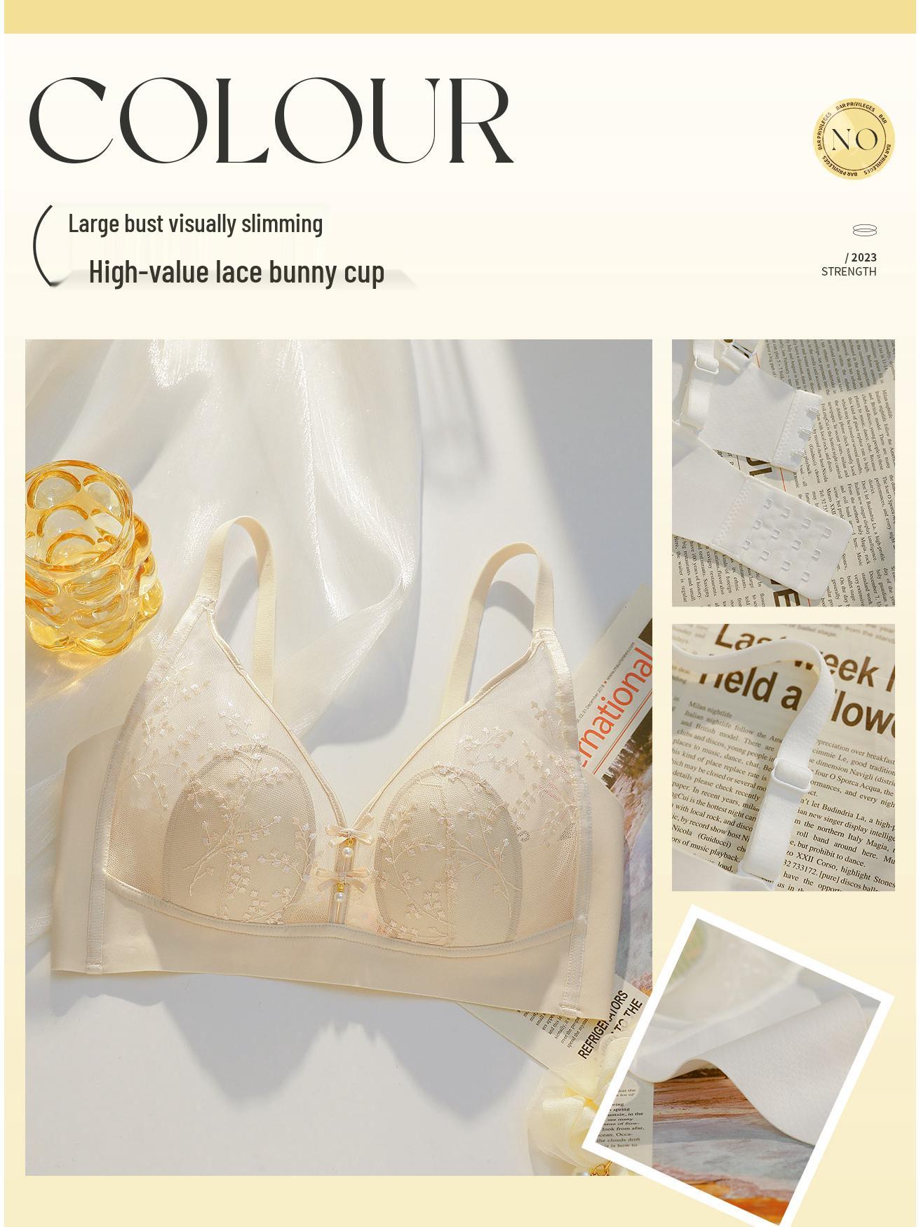 

Ультратонкий летний бюстгальтер: Бесшовный, с защитой от провисания, дизайн «кроличьи ушки» для минималистичного вида 38/85AB