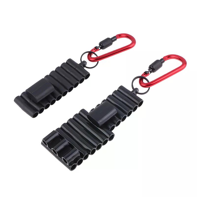 NEW Portable Rubber Screwdriver Bit Holder With Carabiner Keychain Bits Holder Multi Cross Driver Bit Organizer Sleeve Holder