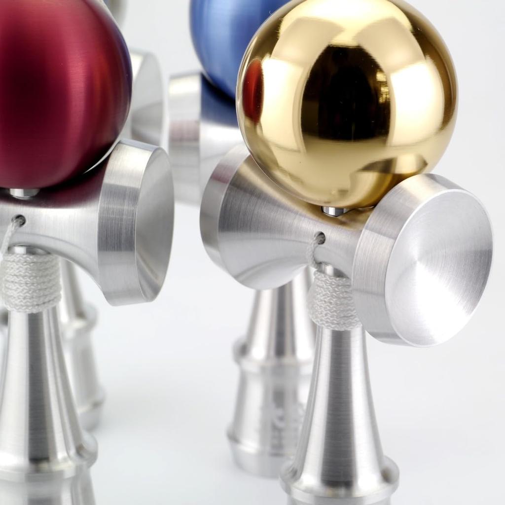 SpinGear Metal Machined Mini Oozora Kendama, 66% (Red)