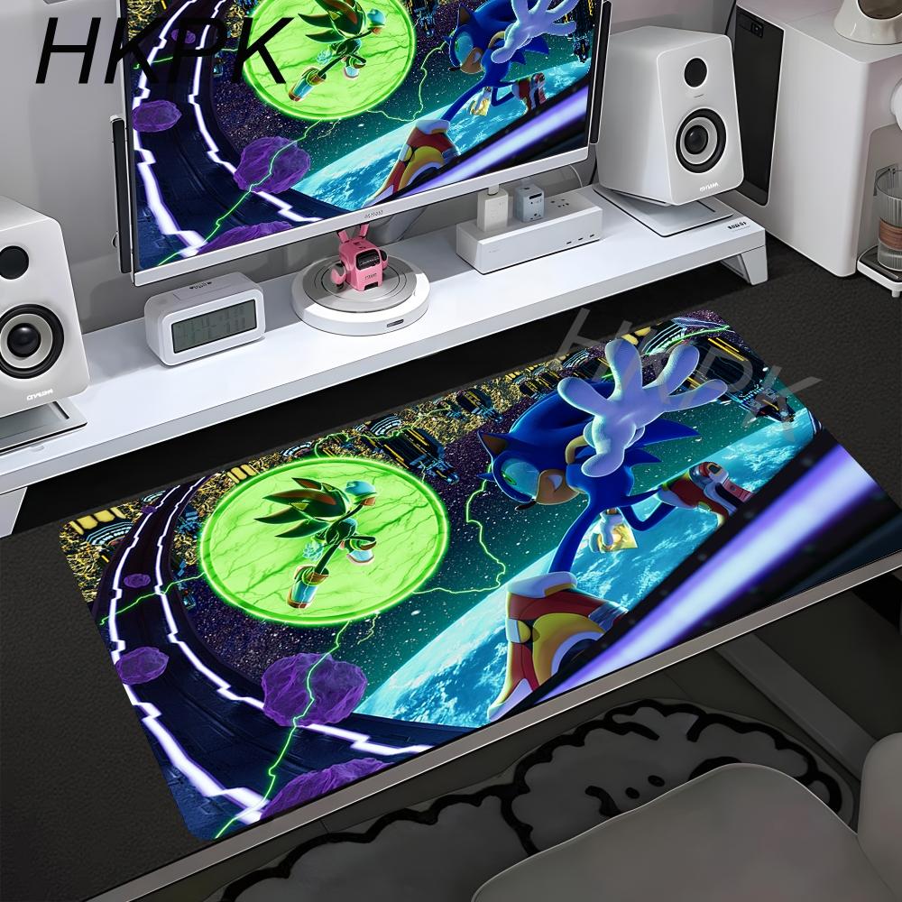 Anime Sonic The Hedgehog Mouse Mat Desk Mat With Pad Gaming Accessories Prime Gaming XXL Keyboard Pad Padding Mat