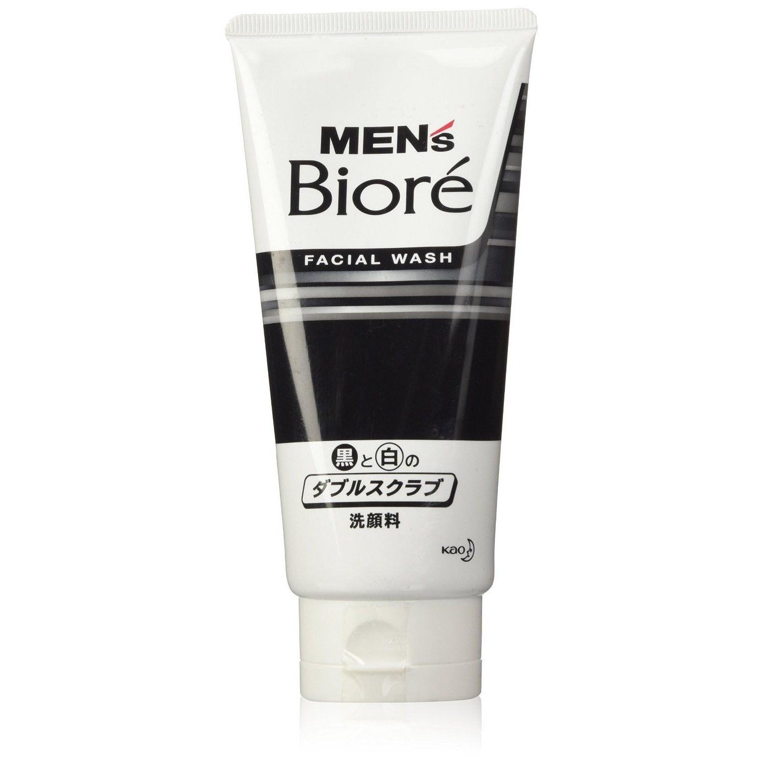 Kao Mens Biore Double Scrub Facial Cleanser 130g 10 pieces set