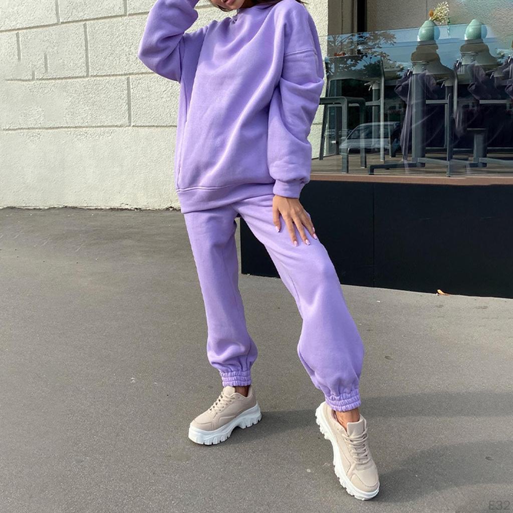 2 Pieces Women Tracksuit Outfits Jogging Sweatsuit Sweatpants Set