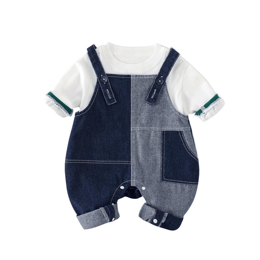 Set Bimba Semplice Due Pezzi con Salopette Primavera 2026