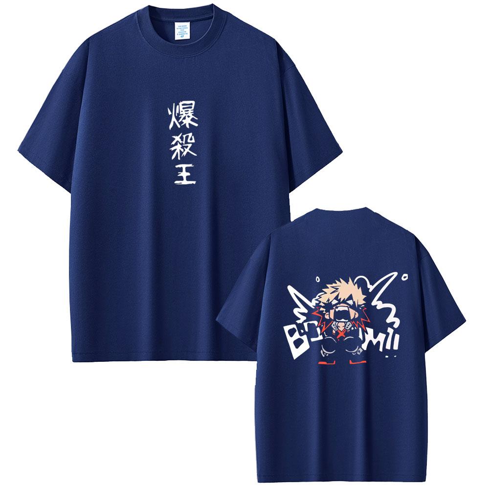 Hot Sale Anime My Hero Academia Bakugou Katsuki Graphic Tshirt Unisex Women Casual Soft Cotton Y2K Tshirt Male Unisexga Funny Tees