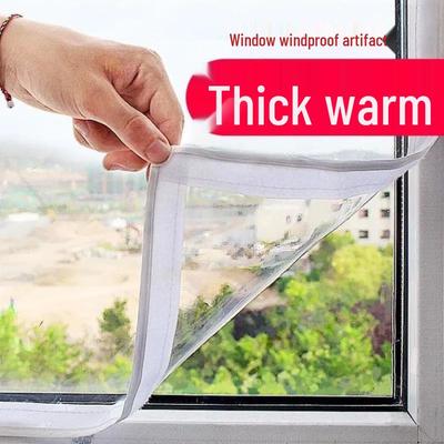 Thickened Transparent Winter Sealing Film for Draft-Proof, Windproof, and Frost-Proof Insulation