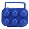 Tragbarer Eieraufbewahrungsträger Koffer ABS 6 Fächer Eierbox für Outdoor Indoor EieraufbewahrungBlau