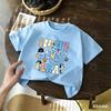 Kids Cute Honey Bluey Printed T Shirt Casual Soft Short Sleeve Tees for Boys Girls Cartoon Comfortable Summer Tops Est 2018