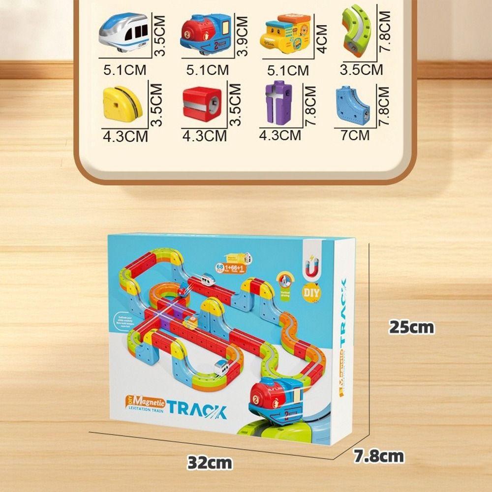 DIY Track Fusio Magnetic Car Toy 3D Cube Track Trackle Toy Set New Track Fusio Toys