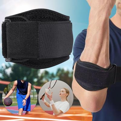 Orthèse pour épicondylite (coude du joueur de tennis) Manchon fin de soutien pour le coude Protège-bras réglables pour le sport et la forme physique pour le tennis de table, le basketball et le badminton