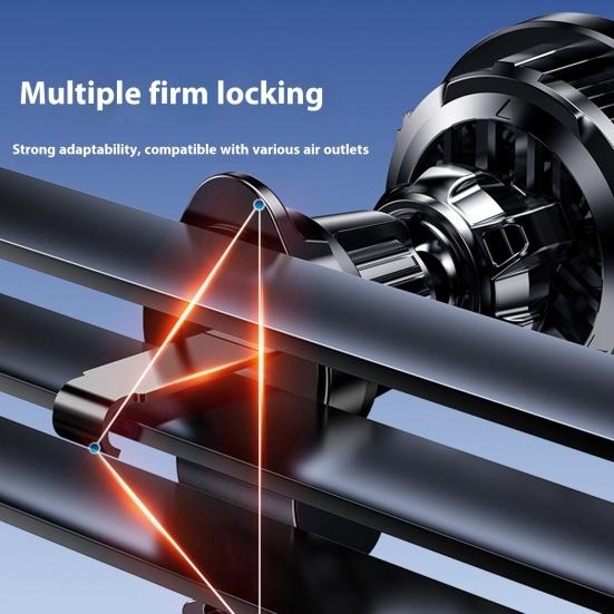 Magnetic Car Mount Charger 360-Degree Rotation Easy To Install Car Air Vent Wireless Charging Fast Charger Phone Holder