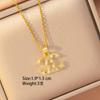[Titanium Steel] Necklace Women's Copper Micro-inlaid Electroplating Advanced Sense Delicate Clavicle Chain Jewelry