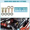 A ABSOPRO Banjo Bolt Banjo Hose Barb Bolt Fitting Brake Line Fitting Adapter Fitting