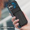 For iPhone 16 Case with Card Holder PC + TPU Phone Back Cover Kickstand