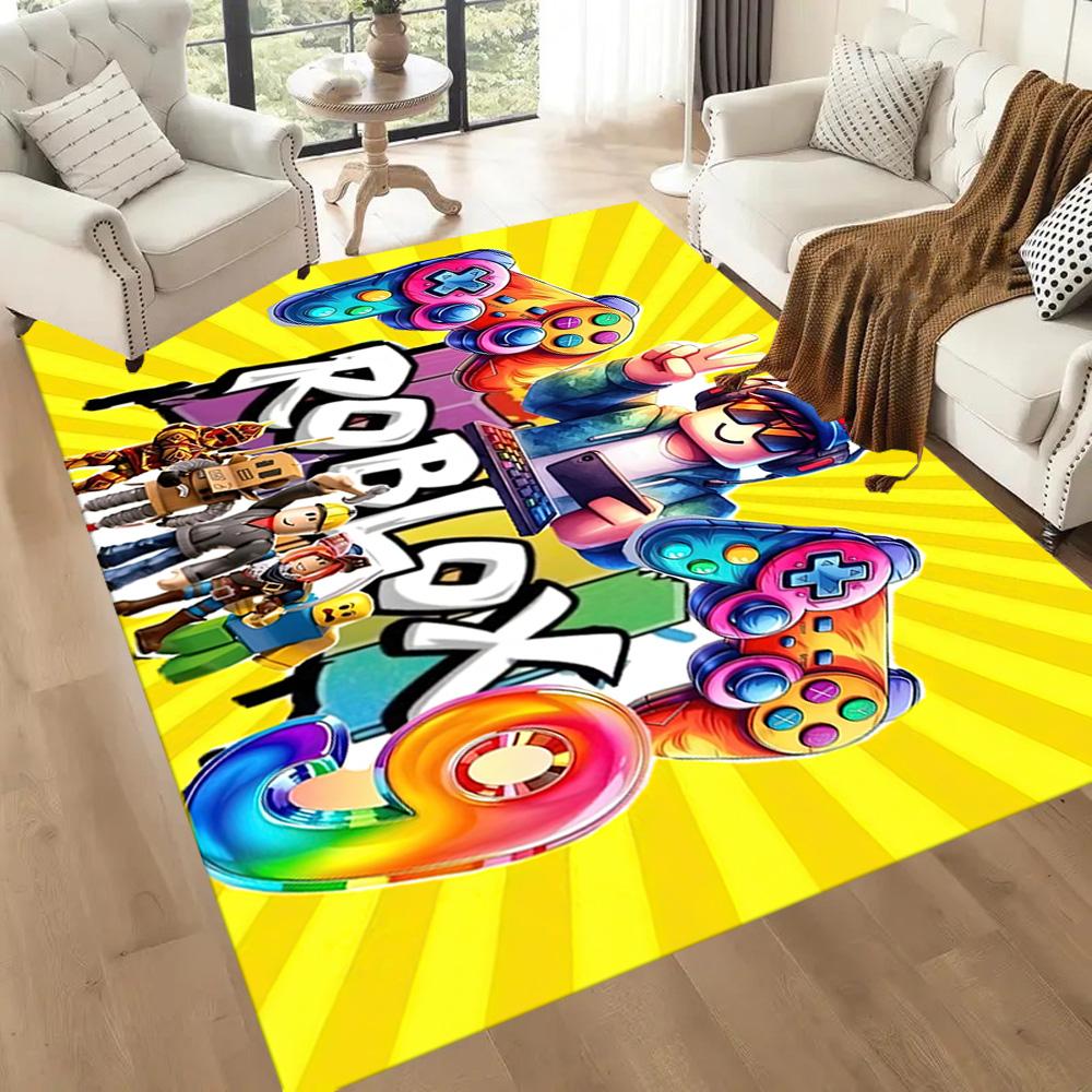 Roblox Virtual Arena Adventure Square Rugs Are a Great Choice for Living Rooms, Bedrooms, Home Décor, and As Gifts.
