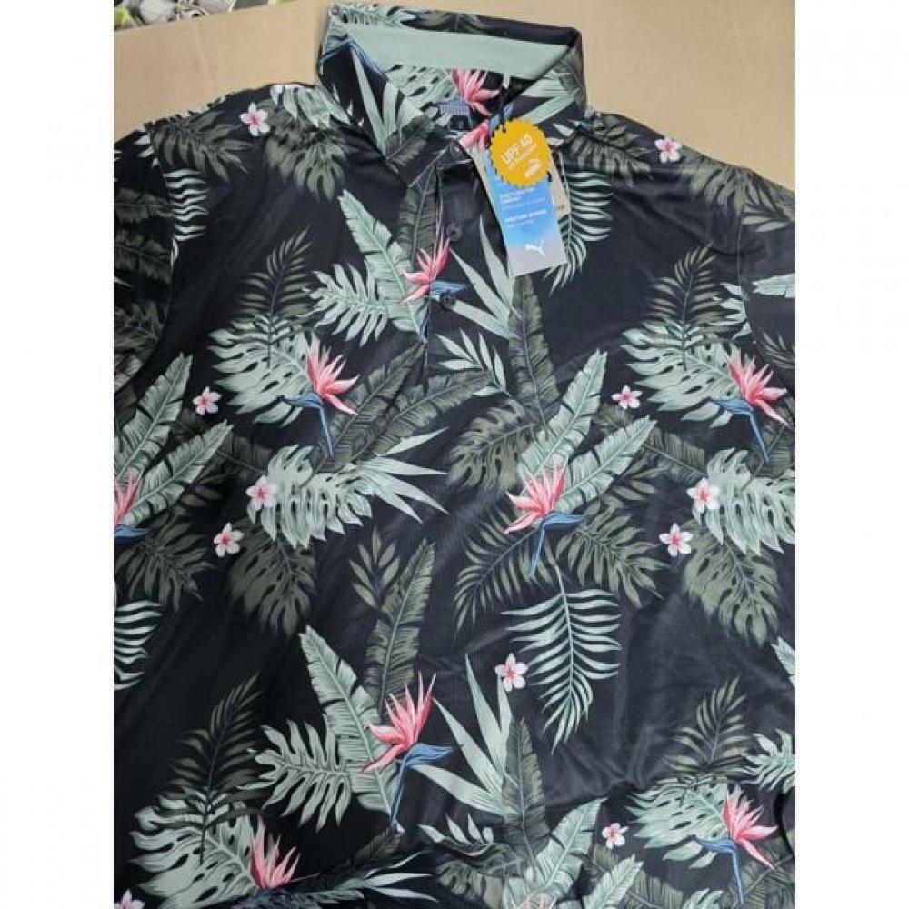 

Puma Golf ShorT Sleeve T shirT Aloha limiTed ediTion Golf shirT Size/105