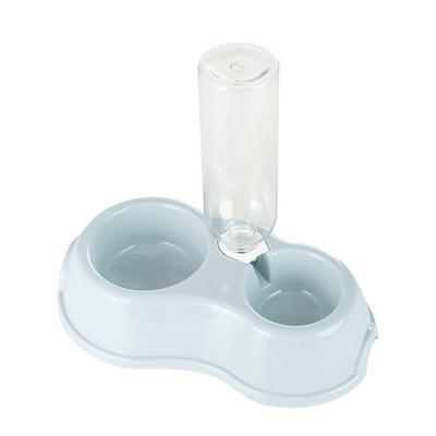 Double Dog Cat Bowl Multipurpose Large Capacity Automatic Water Refill 2 In 1 Design Pet Feeder