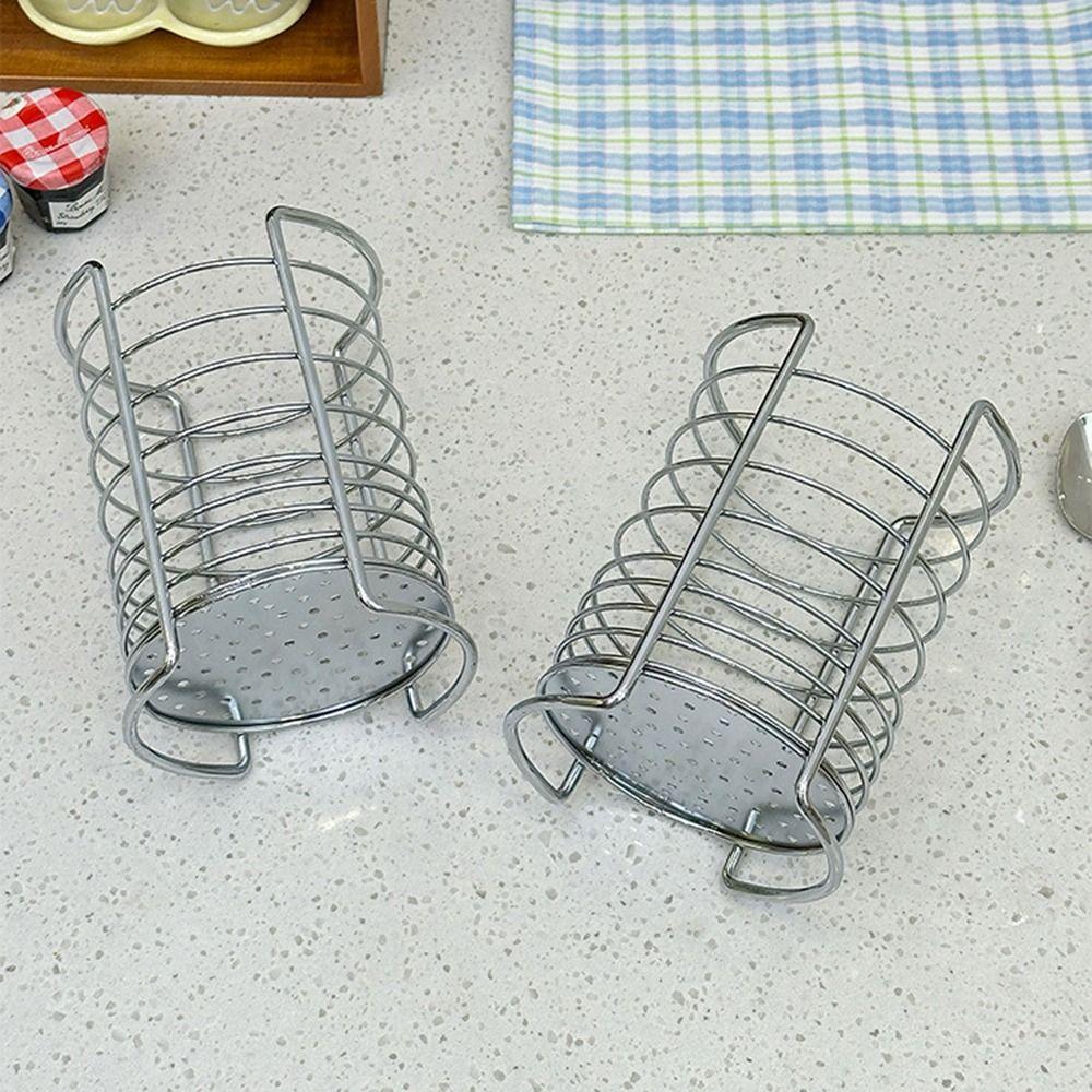 Round Kitchen Utensil Holders Draining Hole Base Tabletop Cutlery Drainer Desktop Organization