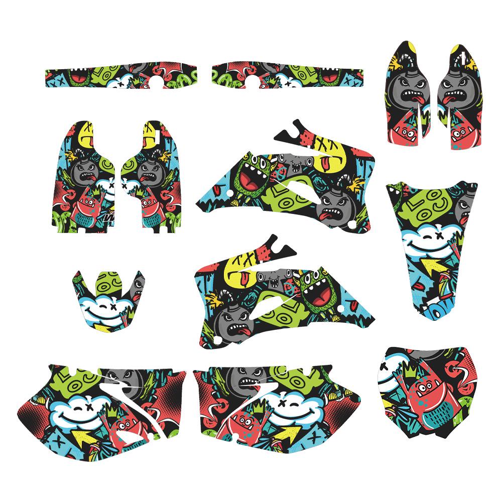 Aufkleber für 2006-2009 Yamaha YZ250F/YZ450F Motorräder.