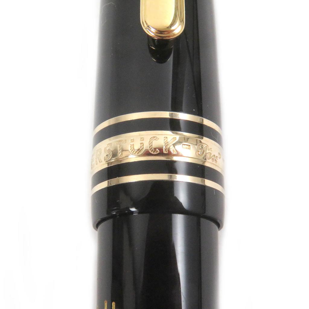 Great MONTBLANC fountain pen Meisterstck 145 Pix Classic Chopin Black gold 14K mens Used