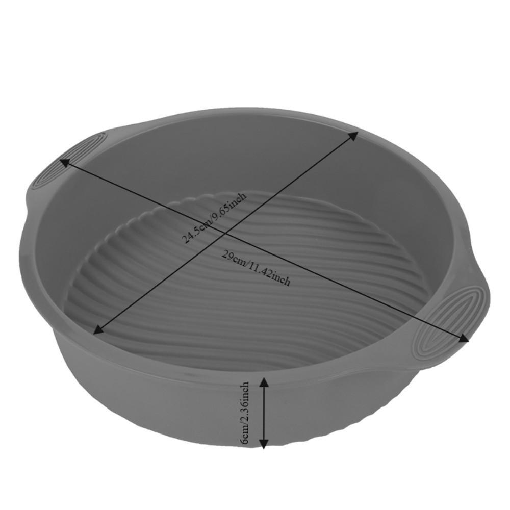 

Anti-slip Baking Pan Silicone Material Round Cake Mold Pastry Cake Biscuit Gelatinas серый