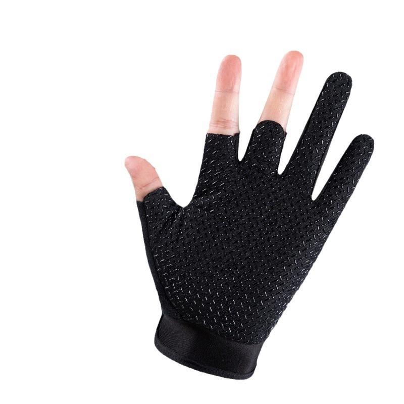 Cycling Fishing Gloves Sunscreen Windproof Breathable Cut-resistant Three-finger Sports Fishing Equipment Cycling Gloves
