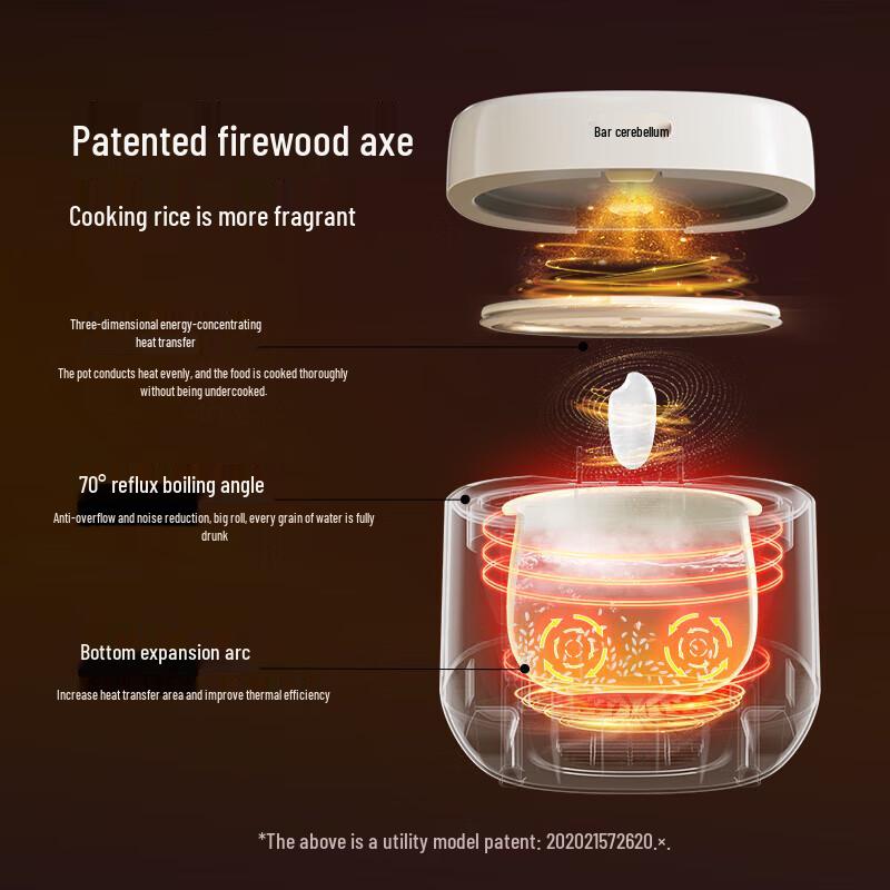 BEAR 3L Smart Multifunction Rice Cooker CN Plug (adapter Included)