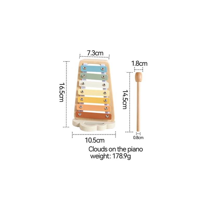 Percussion Musical Instrument Montessori Music Toys Piano Xylophone Kids Early Education Wooden Musical Instruments Baby Toys