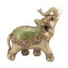 Elephant Statue Wealth Lucky Feng Shui Elephant Figurine Home Decor House Warming Present TV Cabinet Entryway
