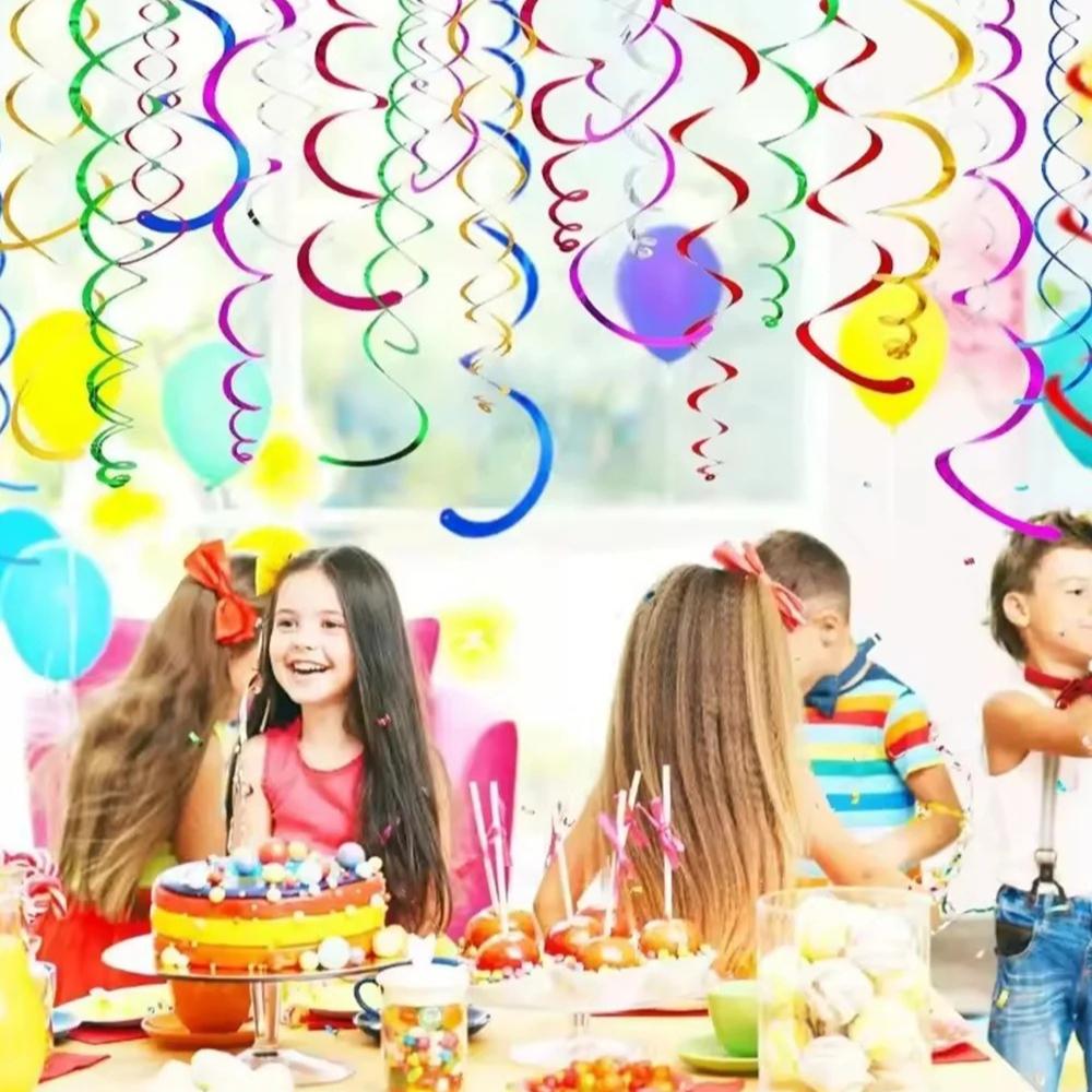 6 BUC/spirală Decorațiune Suspendată Decorațiune Suspendată Creativă Decorațiune Suspendată în Tavan Paiete DIY Recuzită Nuntă Petrecere de Ziua de Naștere