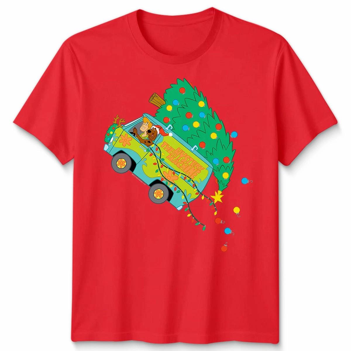 

Funny Scooby doo Santa Gift Christmas T shirt Ugly Unisex Funny Holiday Tee#MC30 4XL