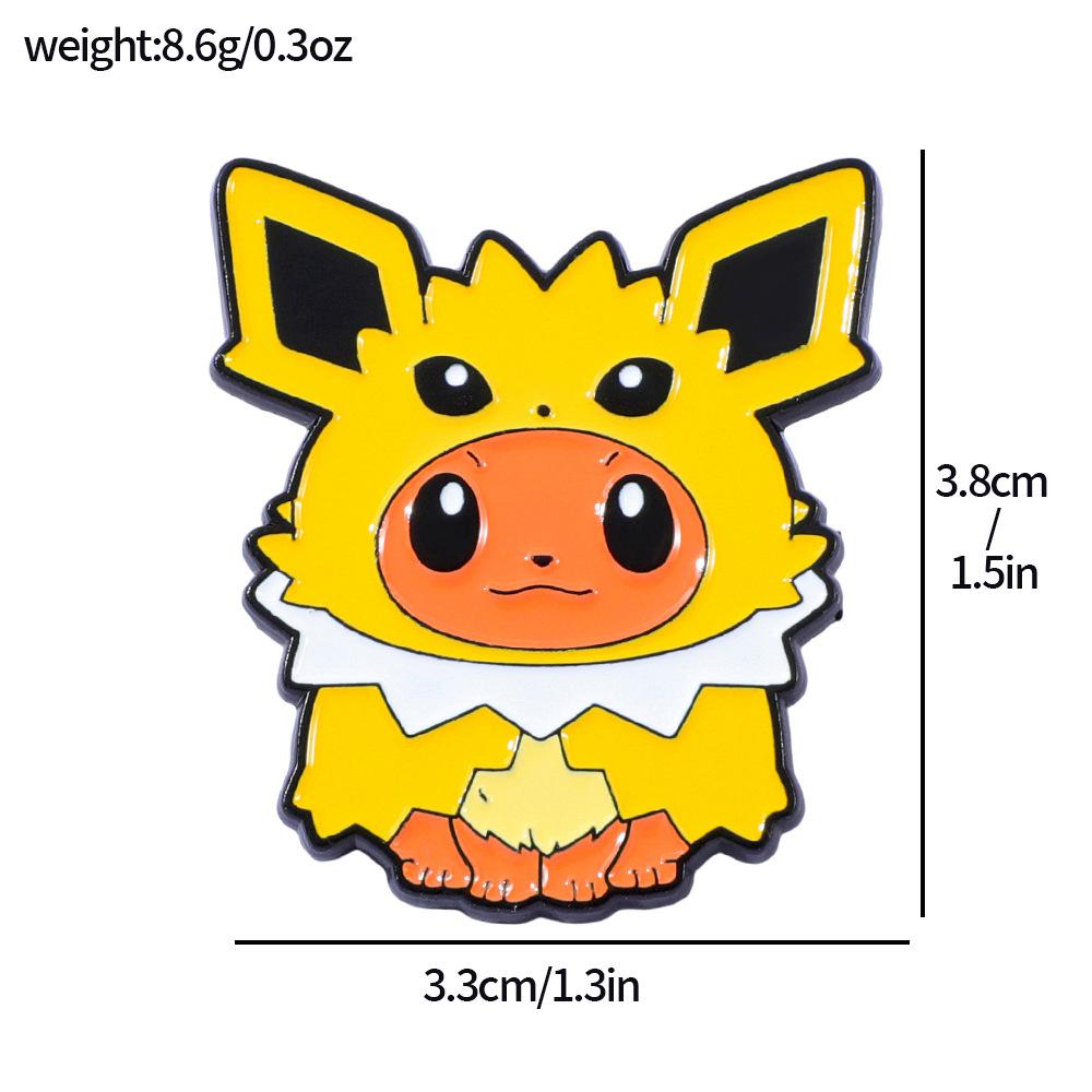 Japanese Anime Pokémon Metal Badge Pokémon Pokémon Pokémon Alloy Brooch