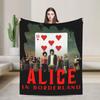 TV Alice In Borderlande Chishiya Blanket Cover Flannel Throw Blanket Summer Air Conditioning Personalised Soft Warm Bedspreads