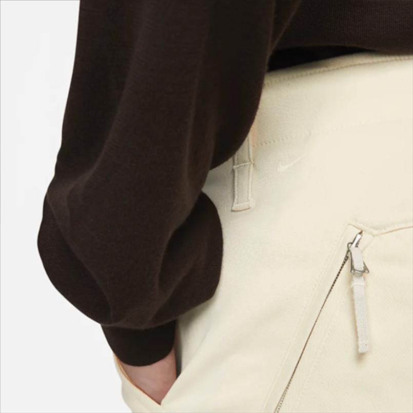 Nike Pantalones casuales de pierna recta de color liso de la serie ESC para hombre, color trigo DH2874-790