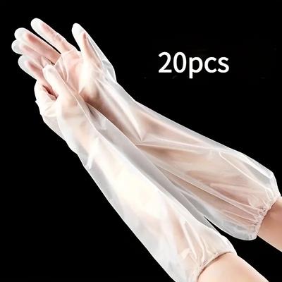 Langärmelige Gummihandschuhe Einmal-Geschirrspülhandschuhe Küchenofen Haustier-Reinigungshandschuhe Haushalts- und Küchenzubehör