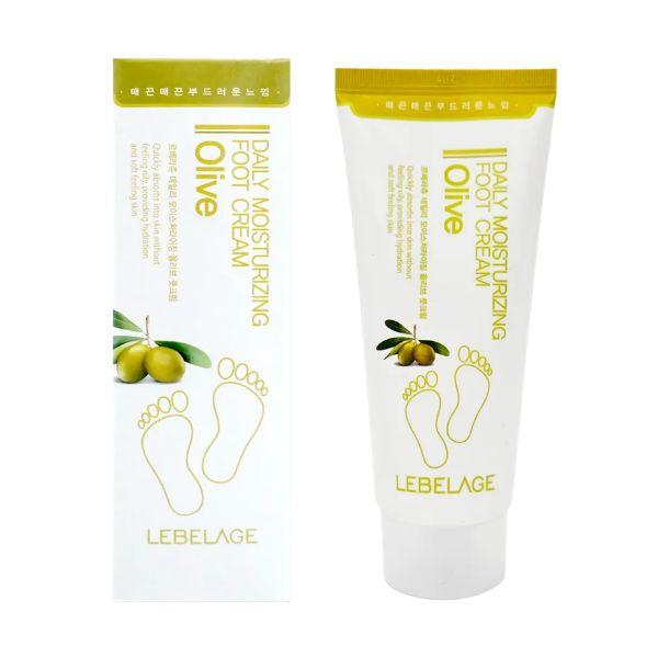 Lebelage Ежедневный увлажняющий оливковый крем для ног 100 мл
